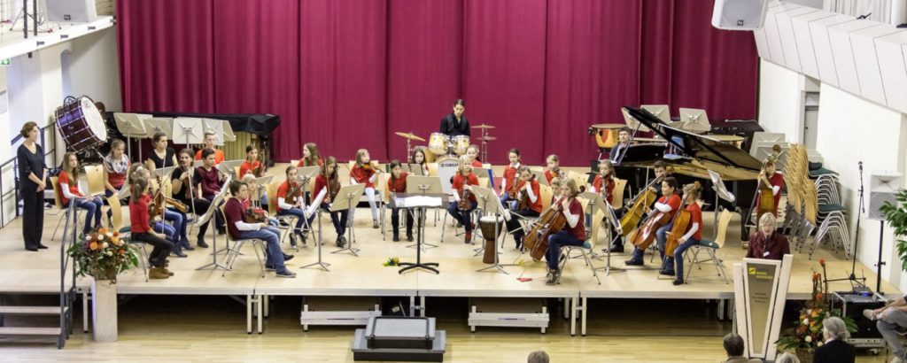 Foto Streicherbande beim Orchesterwettbewert des Landesmusikrats Hessen