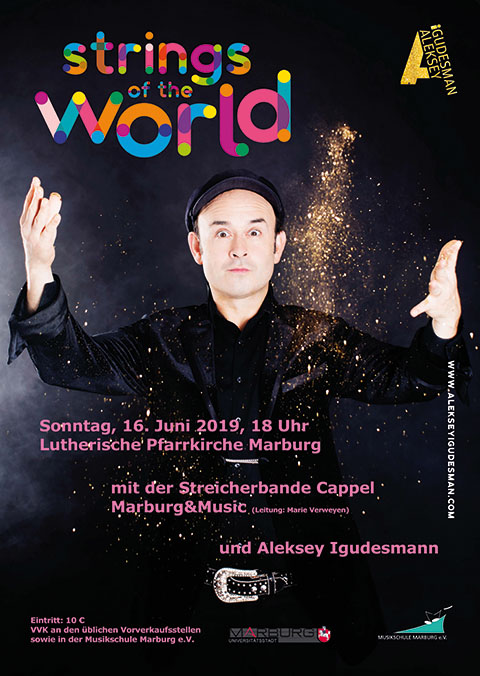 Plakatankündigung: Konzert Aleksey Igudesman am 16.06.2019